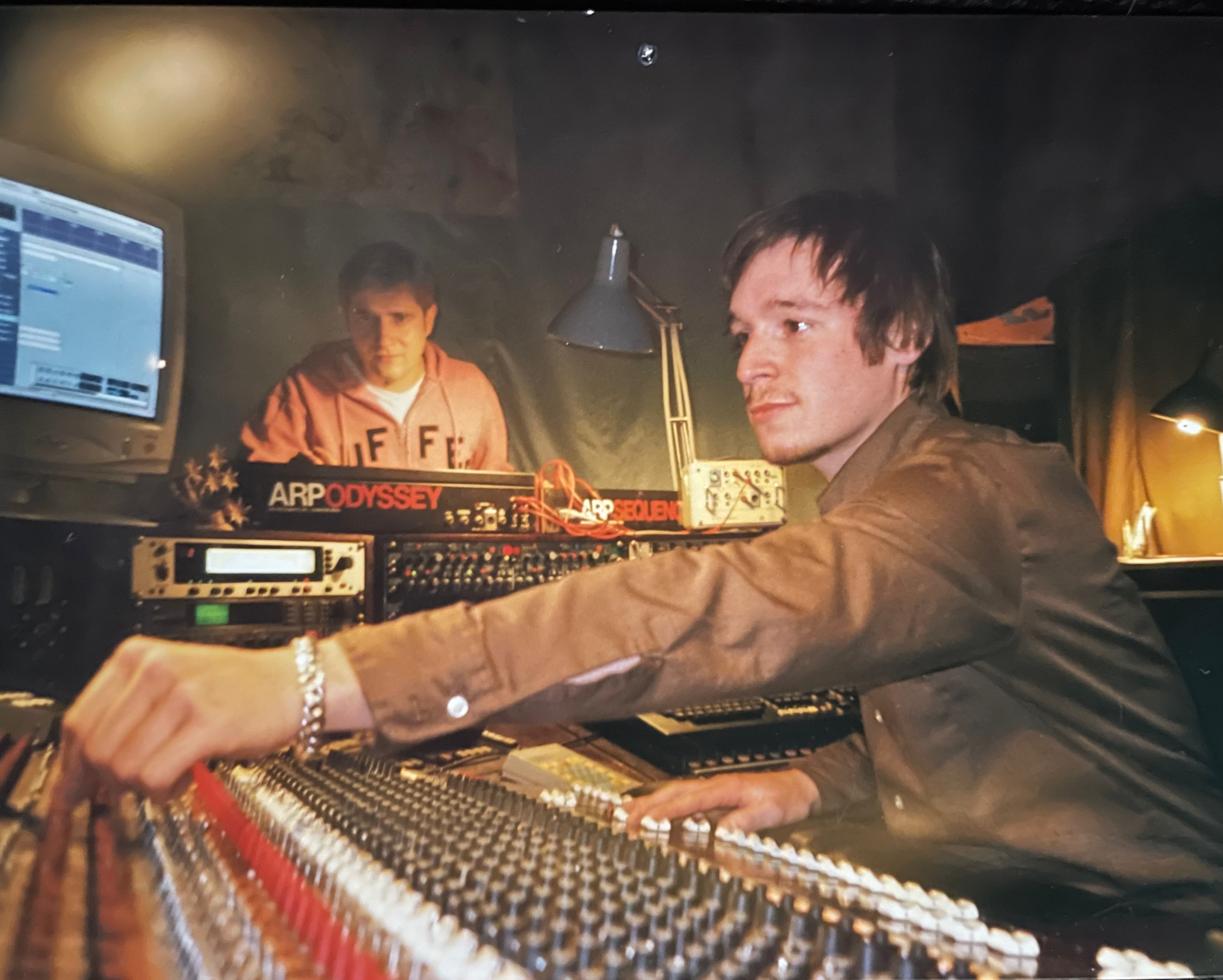 With Andreas Dorau in the legendary CAN Studio in Weilerswist 2004.